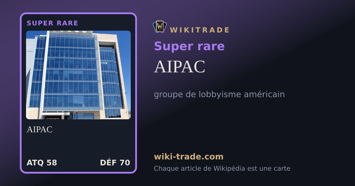 AIPAC — carte Super rare
