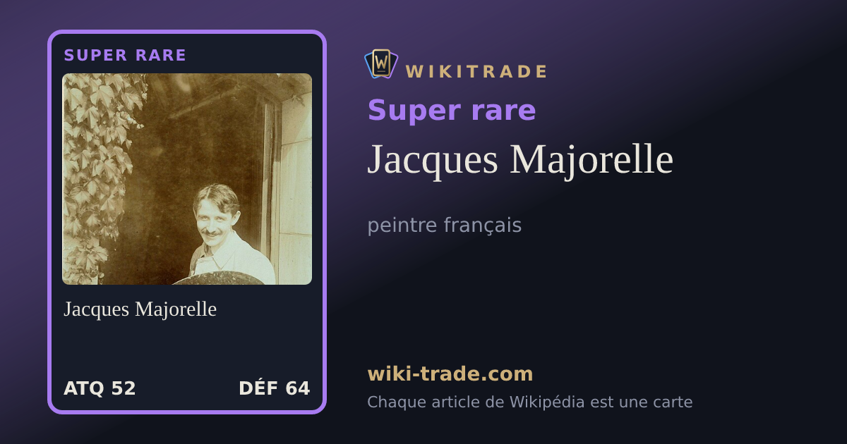 Jacques Majorelle — carte Super rare