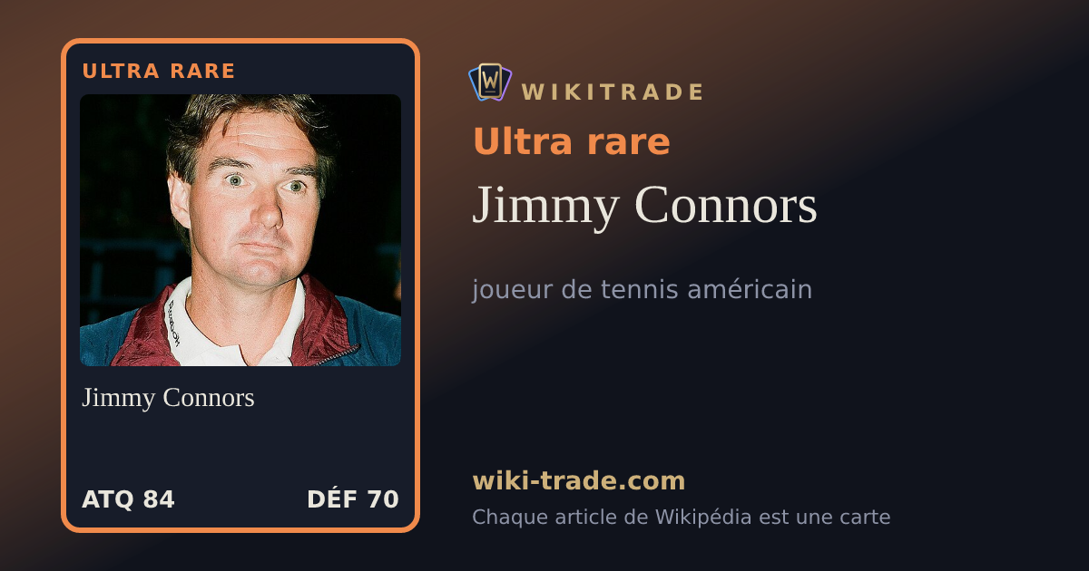 Jimmy Connors — carte Ultra rare