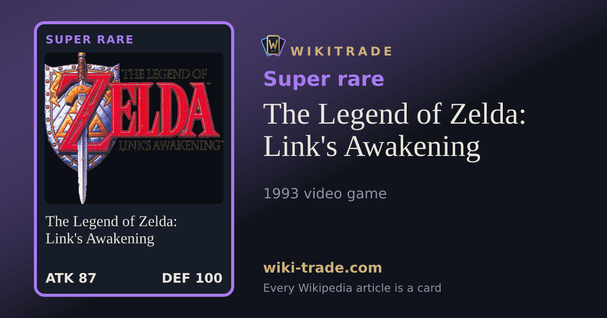 The Legend of Zelda: Link's Awakening — Super rare card
