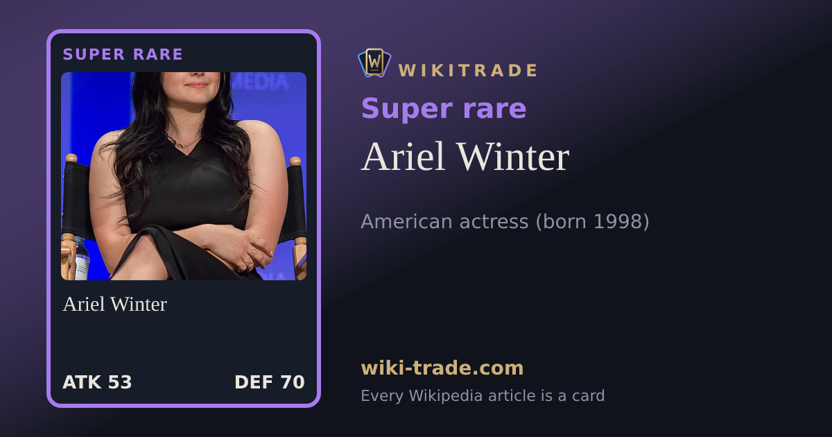 Ariel Winter — Super rare card