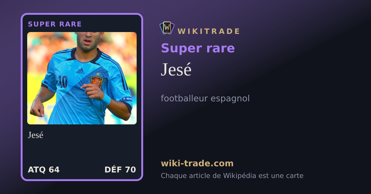 Jesé — carte Super rare