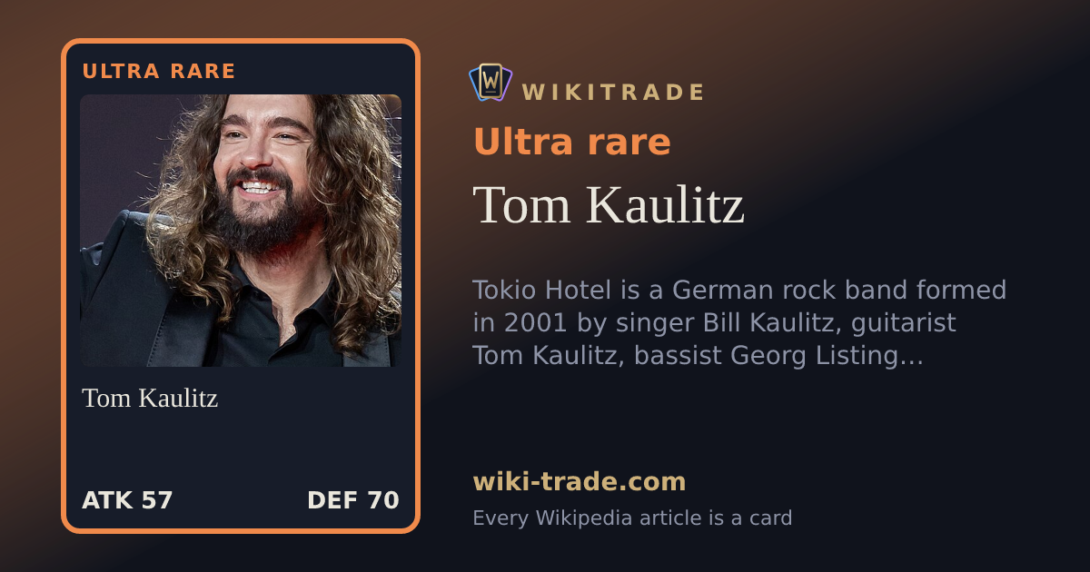 Tom Kaulitz — Ultra rare card