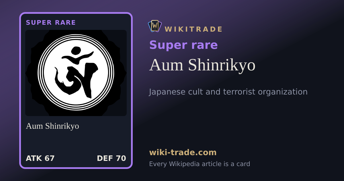 Aum Shinrikyo — Super rare card