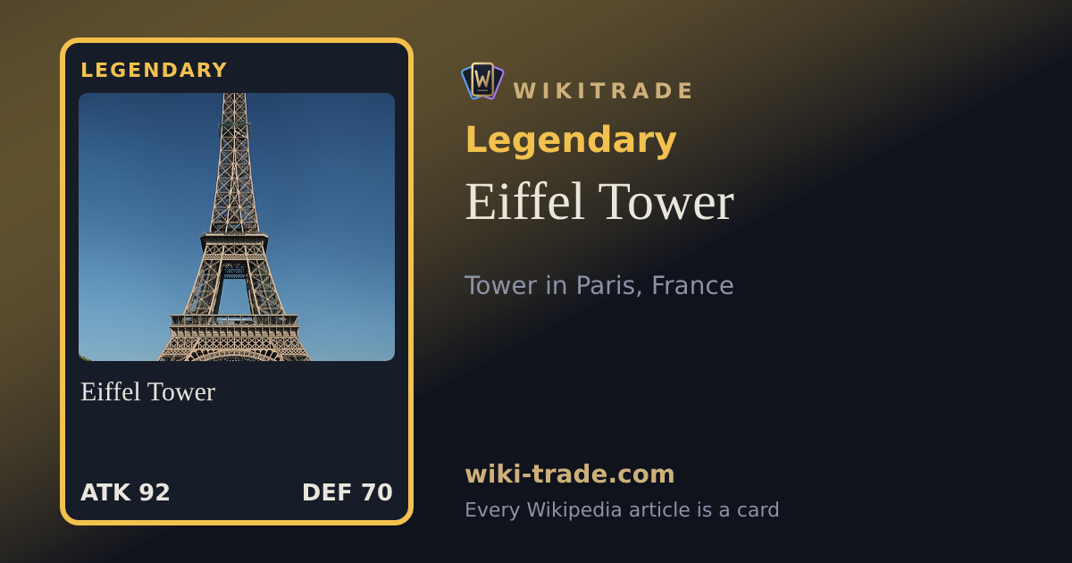 Eiffel Tower — Legendary card