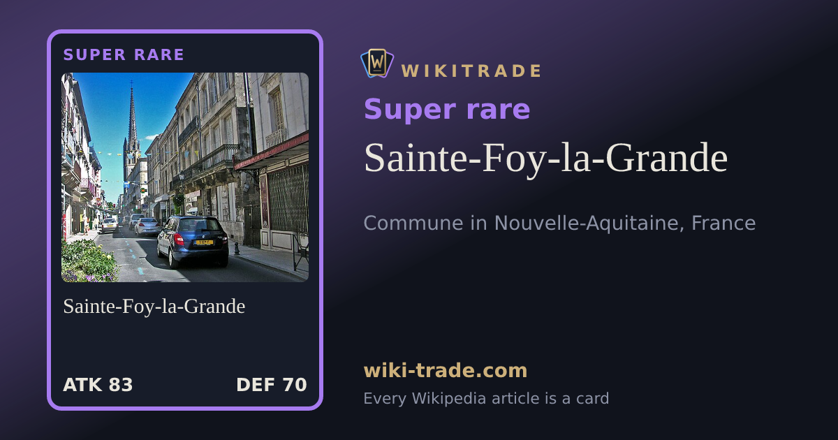 Sainte-Foy-la-Grande — Super rare card