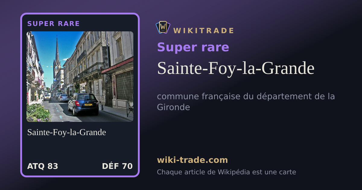 Sainte-Foy-la-Grande — carte Super rare