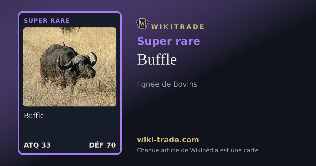 Buffle — carte Super rare