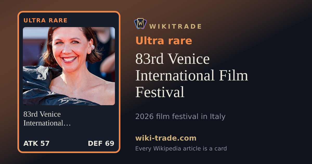 83rd Venice International Film Festival — Ultra rare card