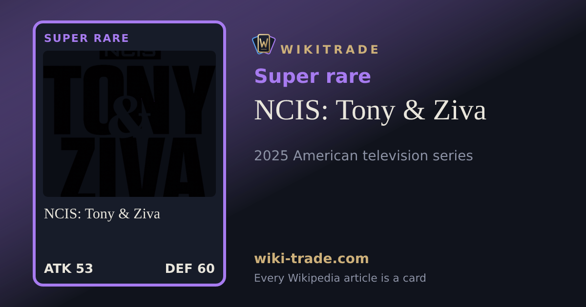 NCIS: Tony & Ziva — Super rare card