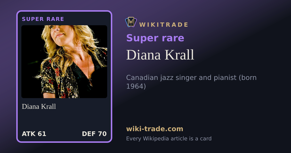Diana Krall — Super rare card