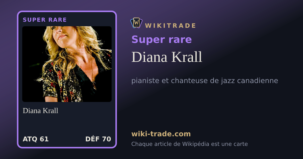 Diana Krall — carte Super rare