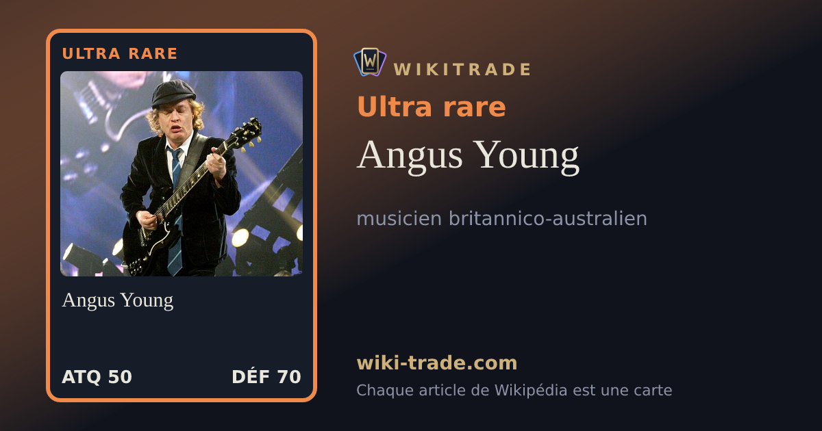 Angus Young — carte Ultra rare