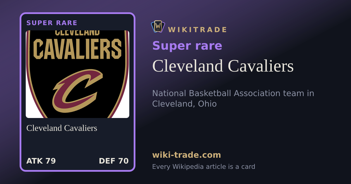 Cleveland Cavaliers — Super rare card