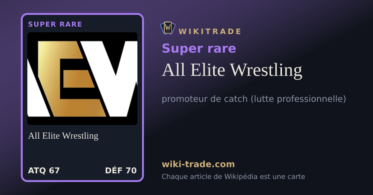 All Elite Wrestling — carte Super rare