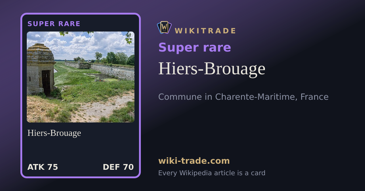 Hiers-Brouage — Super rare card
