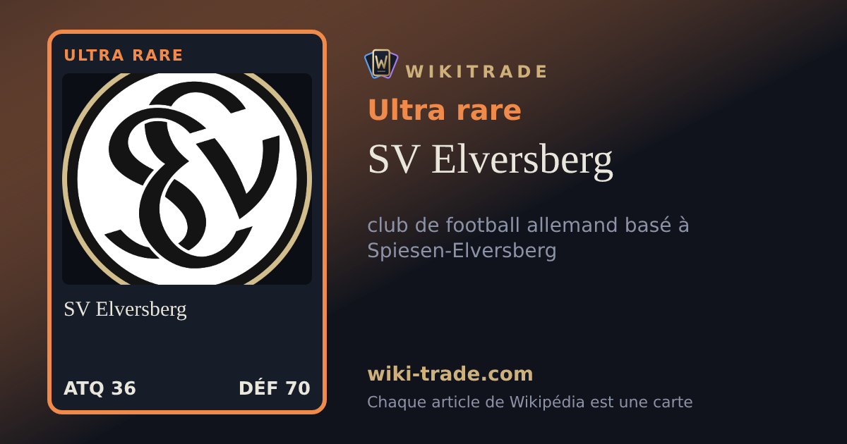 SV Elversberg — carte Ultra rare