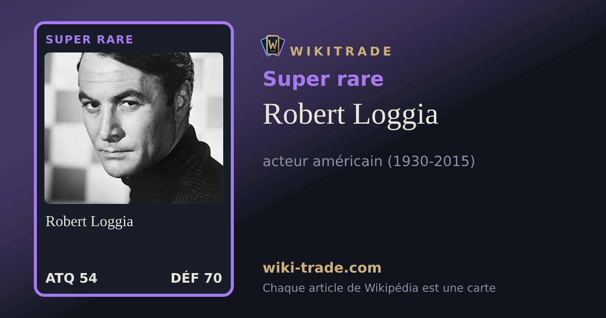 Robert Loggia — carte Super rare