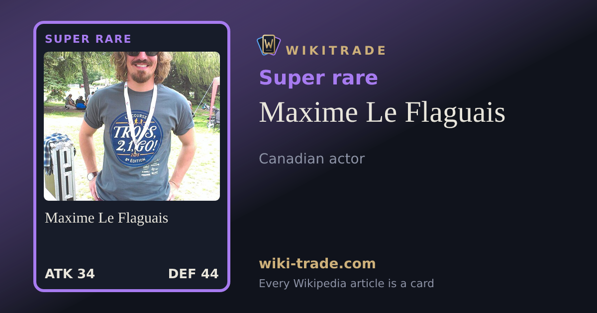 Maxime Le Flaguais — Super rare card