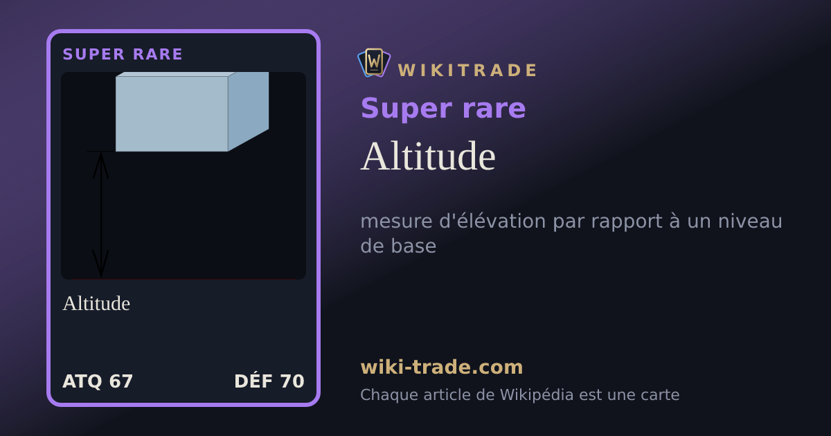Altitude — carte Super rare