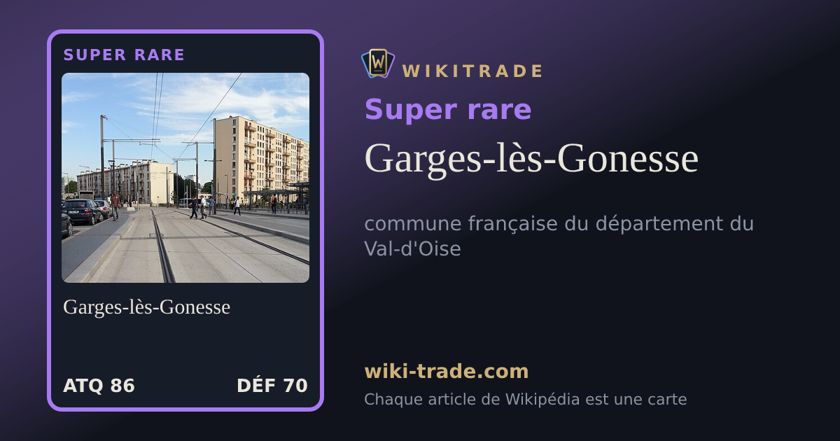 Garges-lès-Gonesse — carte Super rare