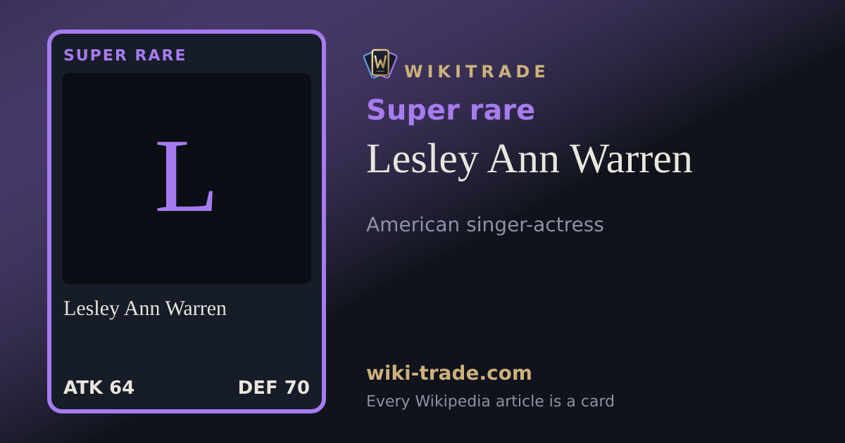 Lesley Ann Warren — Super rare card