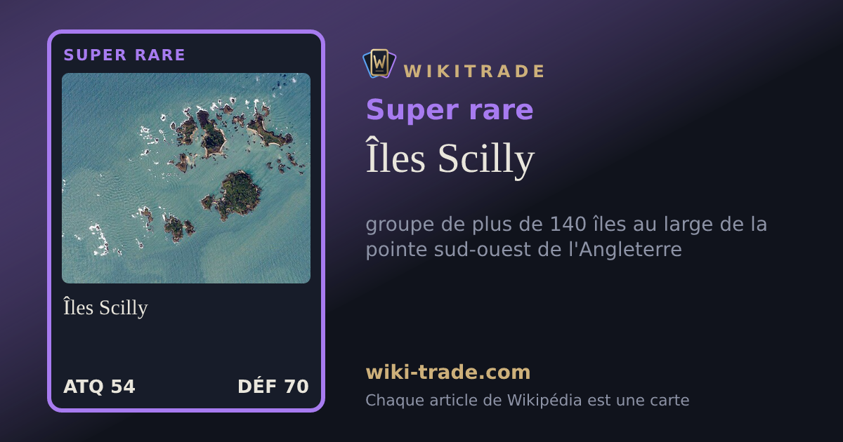 Îles Scilly — carte Super rare