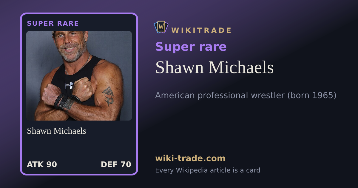Shawn Michaels — Super rare card
