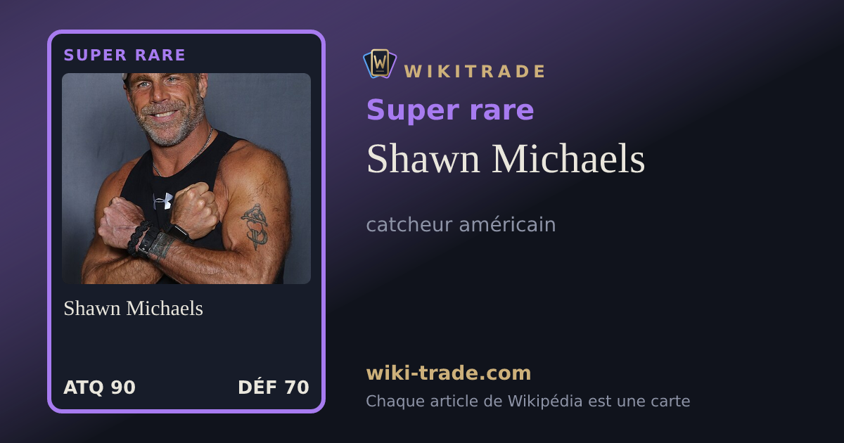 Shawn Michaels — carte Super rare