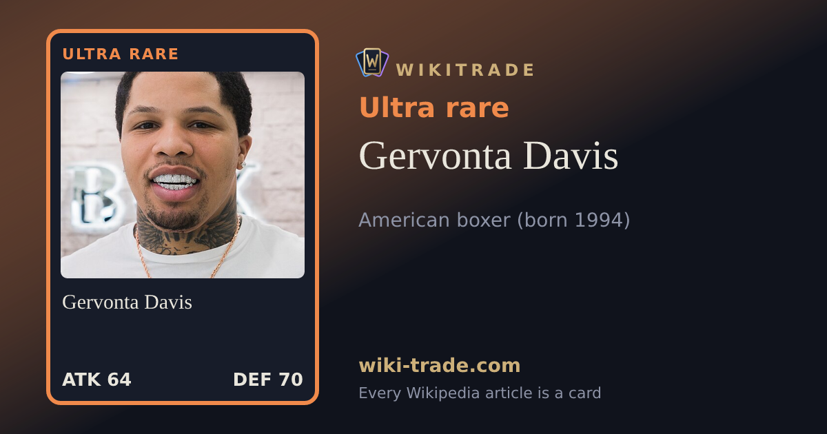 Gervonta Davis — Ultra rare card