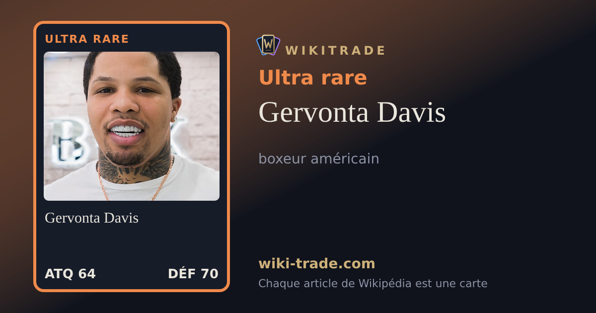 Gervonta Davis — carte Ultra rare
