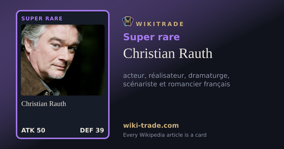 Christian Rauth — Super rare card