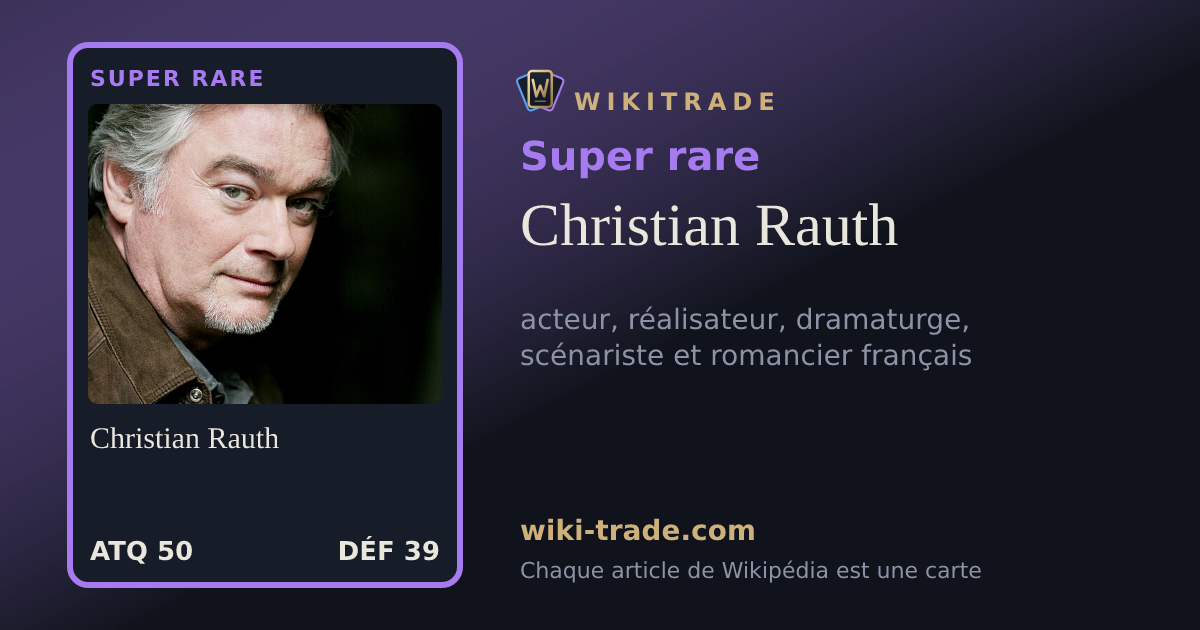 Christian Rauth — carte Super rare
