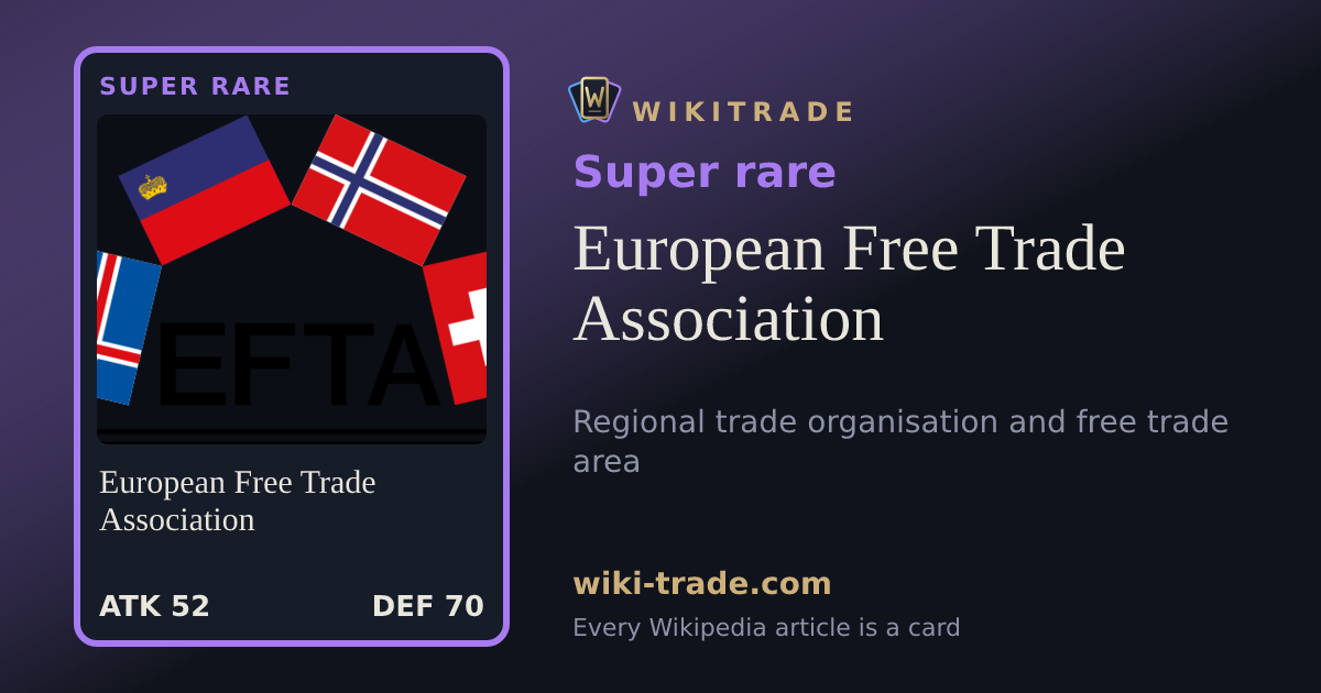 European Free Trade Association — Super rare card