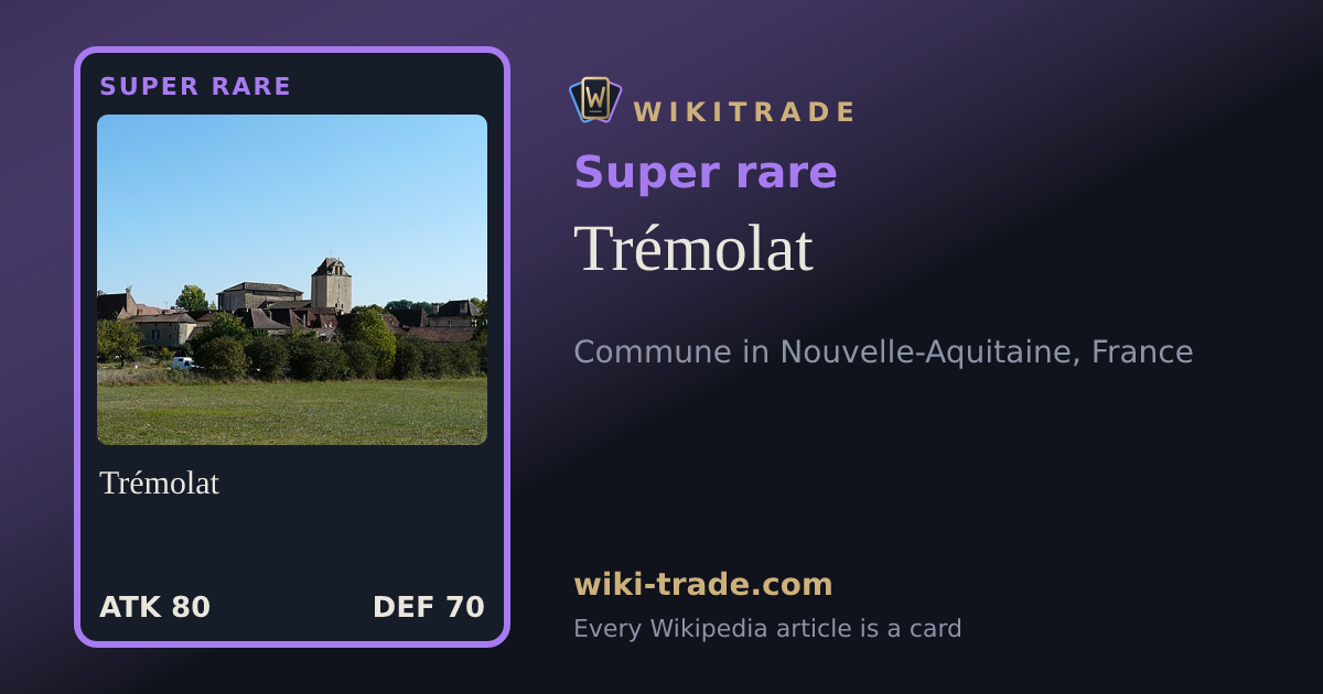 Trémolat — Super rare card