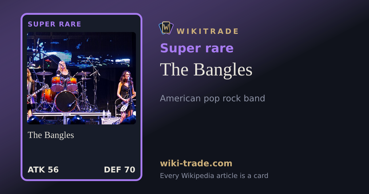 The Bangles — Super rare card
