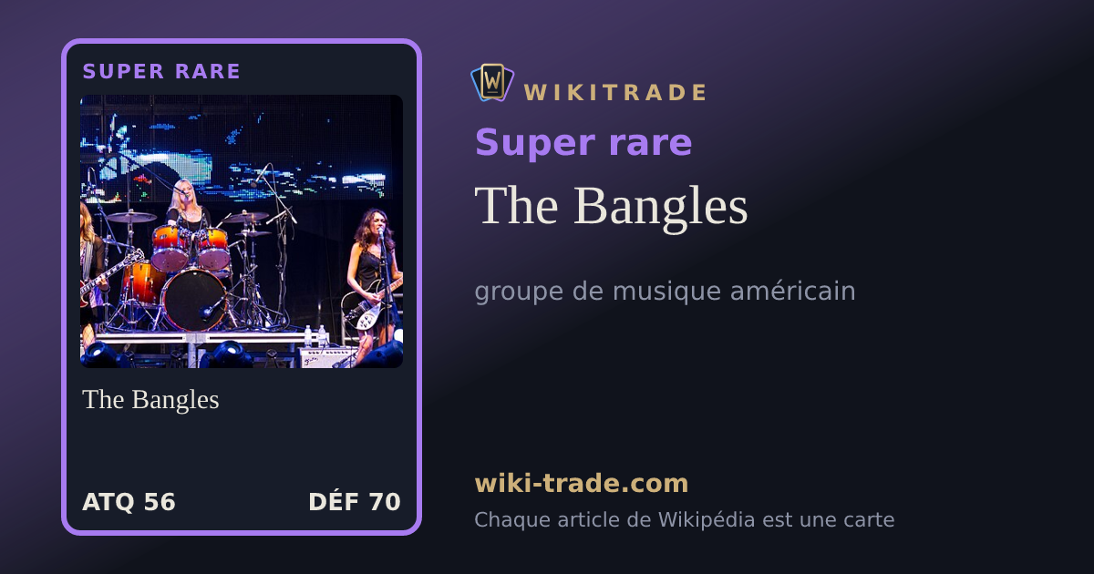 The Bangles — carte Super rare