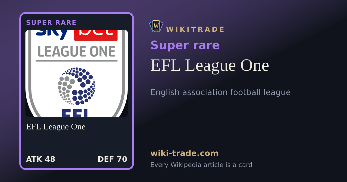 EFL League One — Super rare card