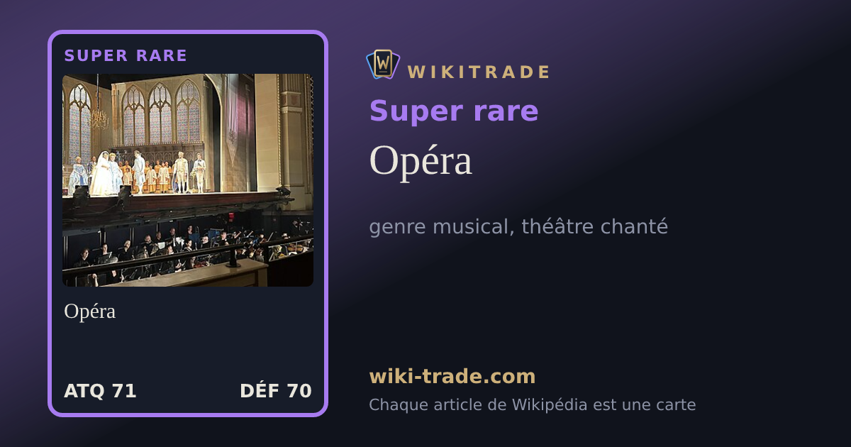 Opéra — carte Super rare