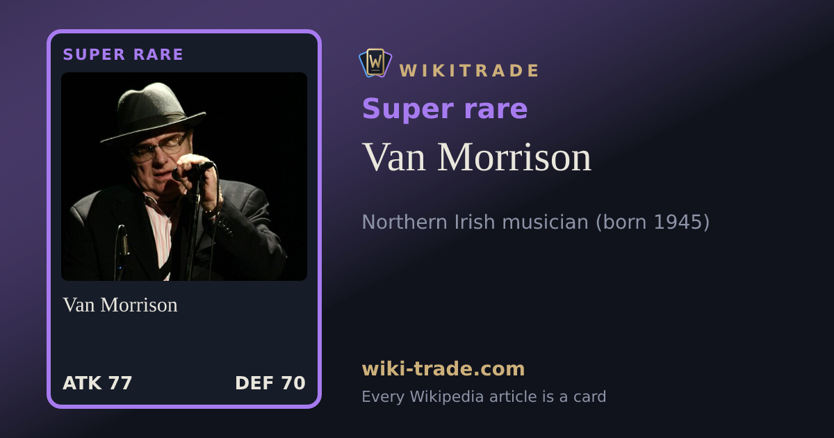 Van Morrison — Super rare card