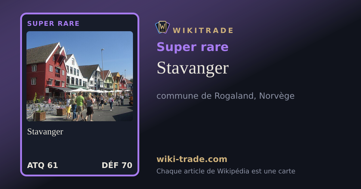 Stavanger — carte Super rare