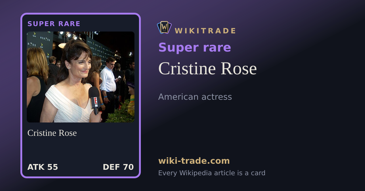 Cristine Rose — Super rare card