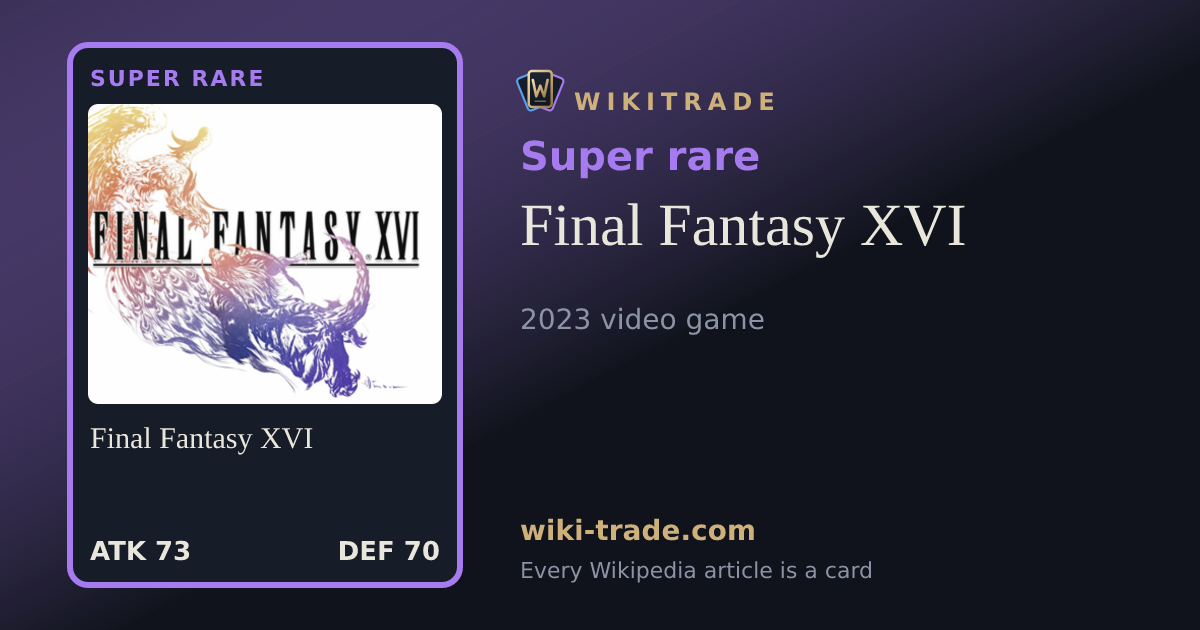 Final Fantasy XVI — Super rare card