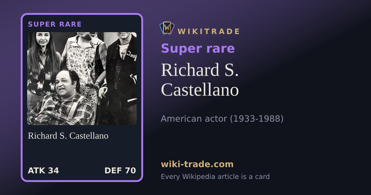 Richard S. Castellano — Super rare card