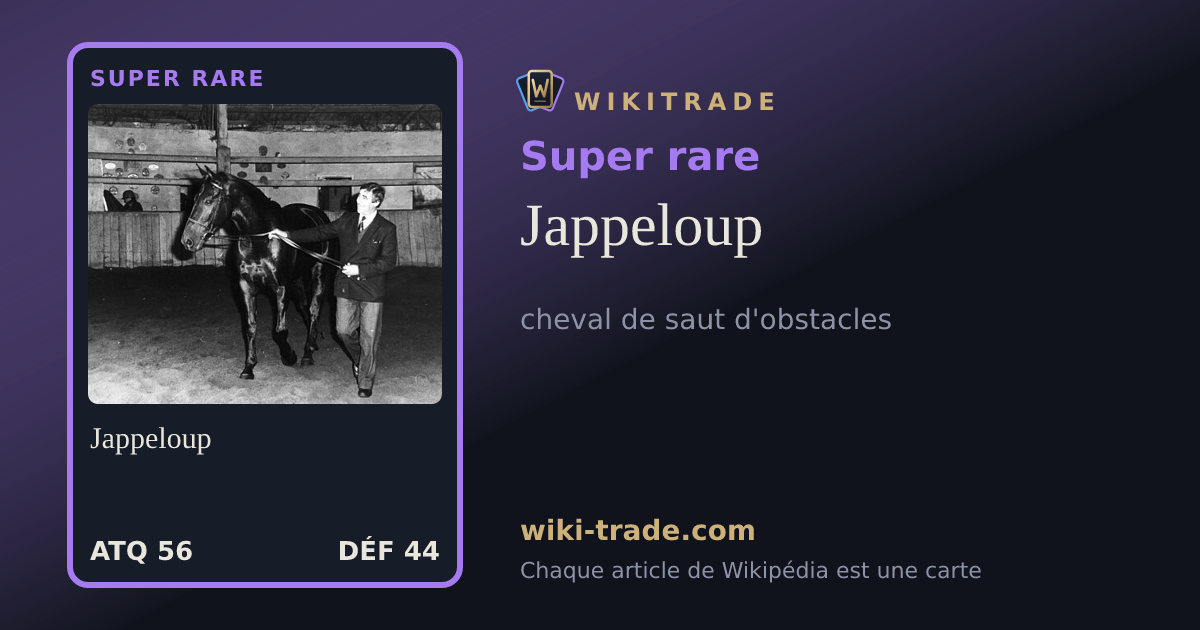 Jappeloup — carte Super rare