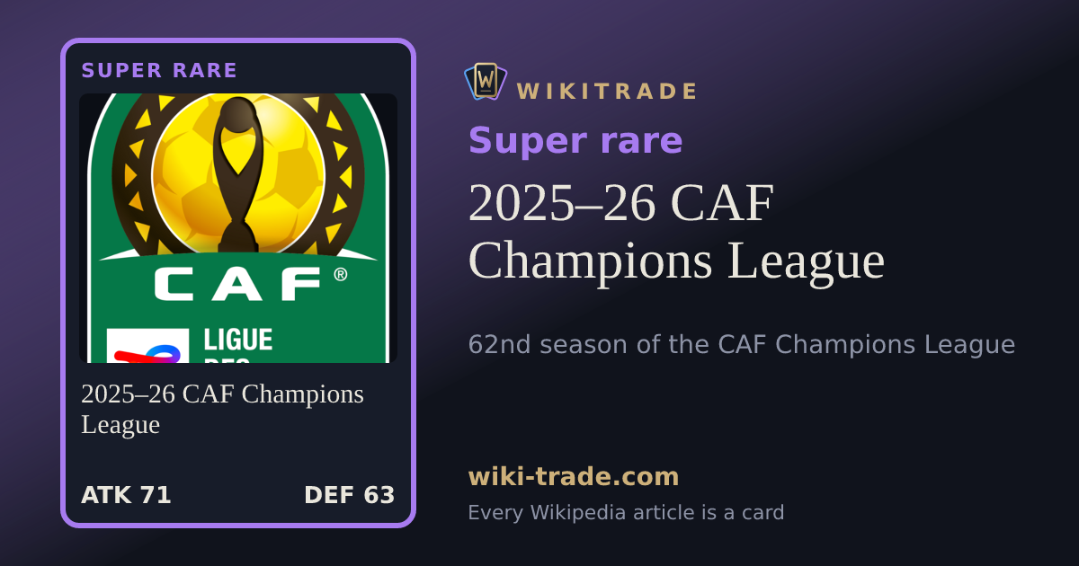 2025–26 CAF Champions League — Super rare card