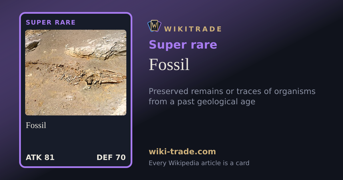 Fossil — Super rare card