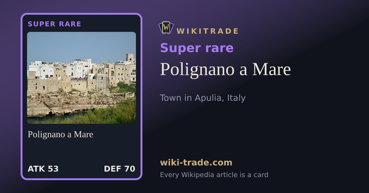 Polignano a Mare — Super rare card