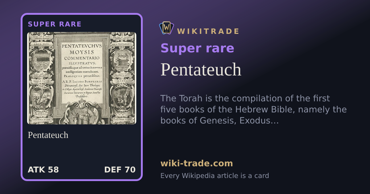Pentateuch — Super rare card