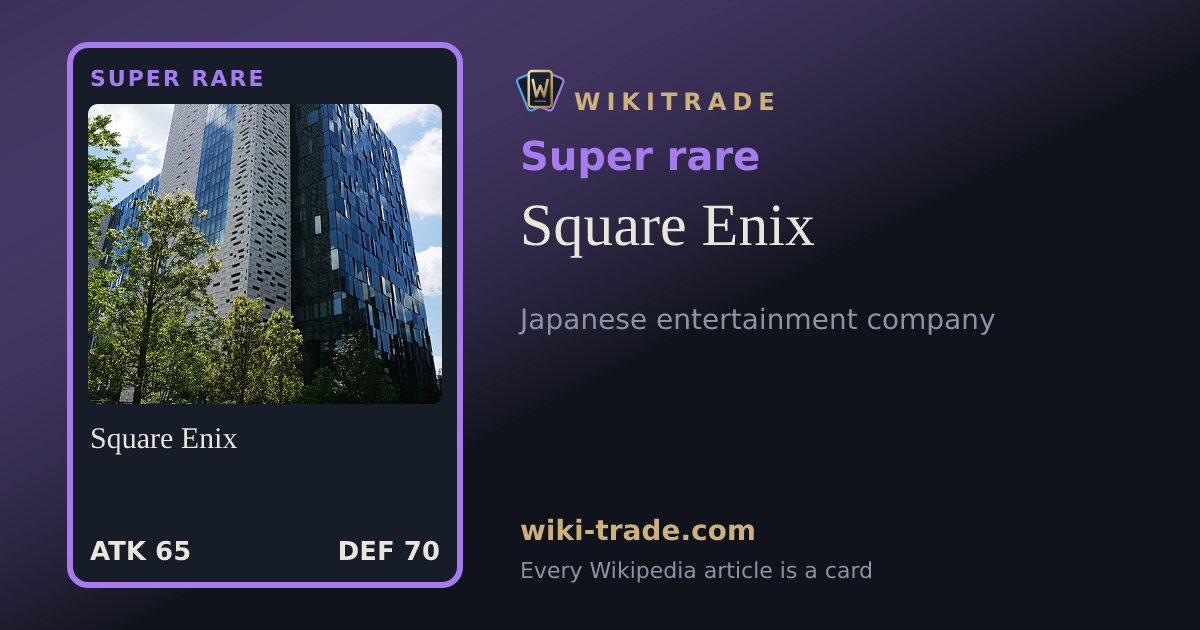 Square Enix — Super rare card